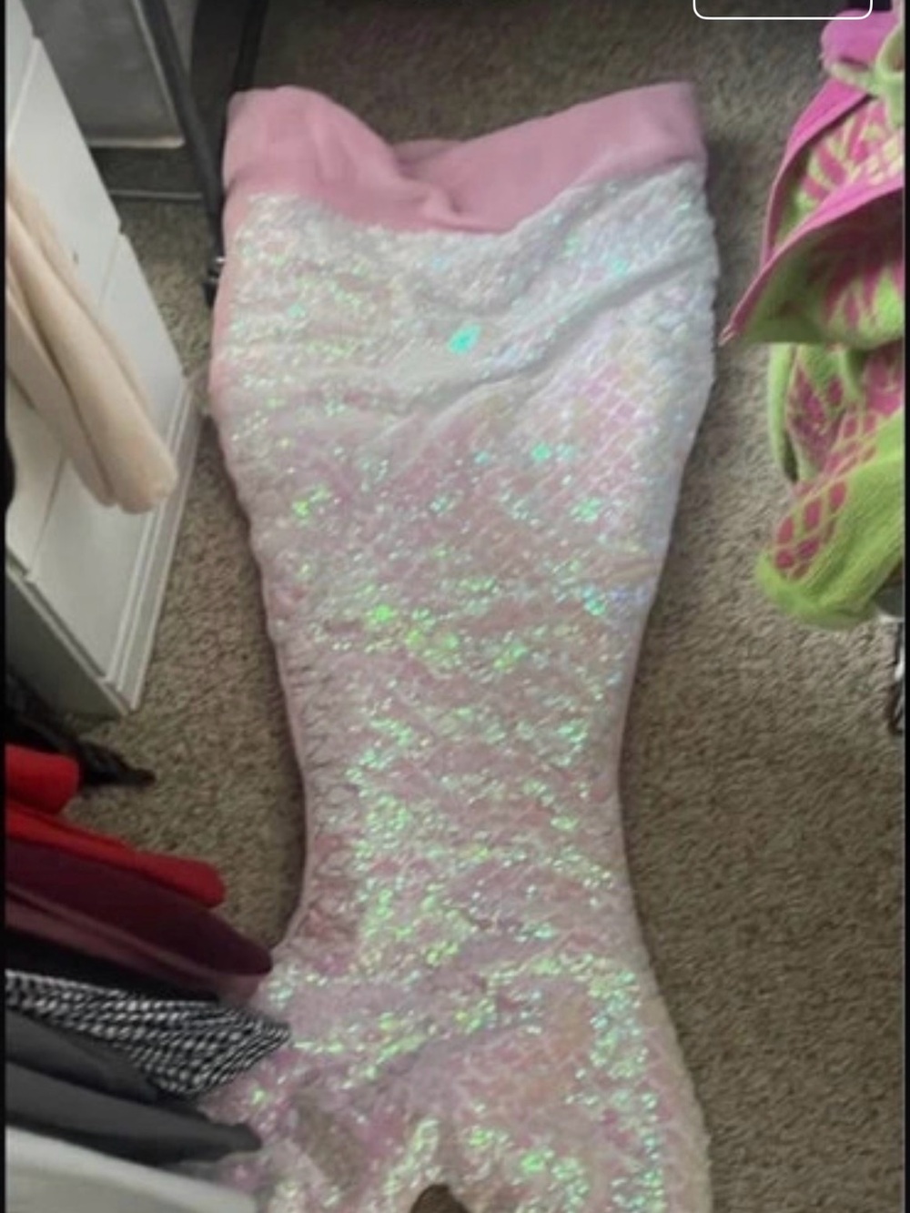 Girls' Pink Iridescent Mermaid Tail Dress Cynthia ROWLEY